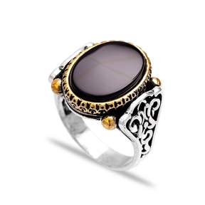 Onyx Authentic Men Ring Wholesale Handmade 925 Sterling Silver